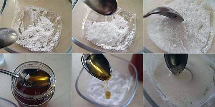 Máscara com aspirina e mel