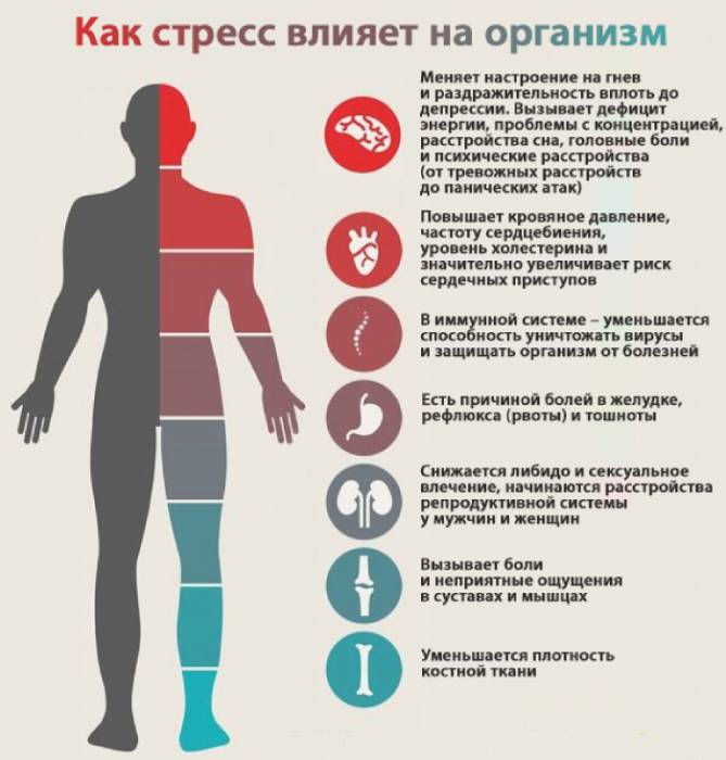 Как стресът се отразява на тялото