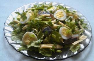 Wachtelei Salat