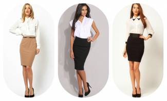 Jupe crayon taille haute