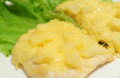 เตาอบไก่และสับปะรด