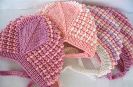 Gorro de punto para recién nacido