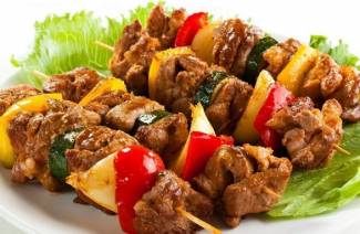 Espetos de frango espetos de forno