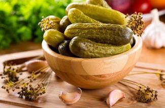 Salted cucumbers