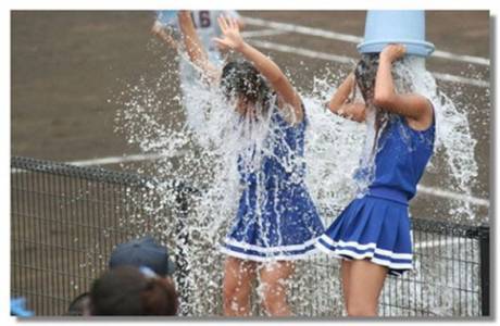 Dousing with cold water in the morning