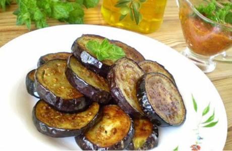 Aubergines frites