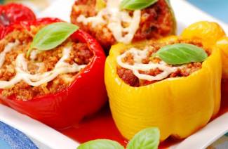 Peppers ยัดไส้ใน Multicooker