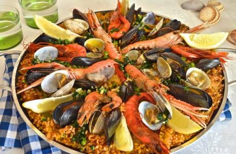 อาหารทะเล paella