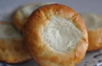 Bolos com queijo cottage