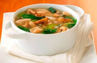 Soupe aux champignons séchée aux champignons