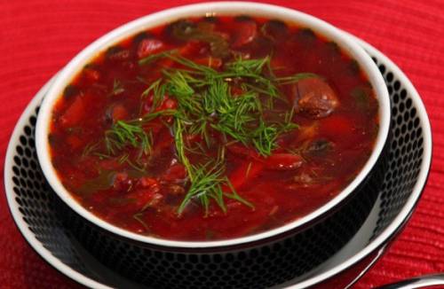 Borsch amb mongetes