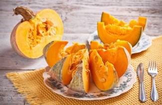 Calabaza al horno con miel