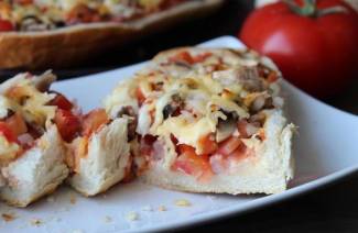 Pizza au pain