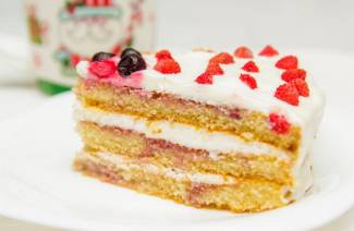 Kuchen aus Kekskuchen