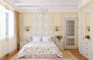 Provence-tyylinen makuuhuone