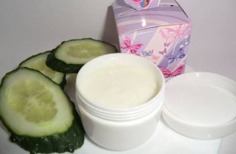 Cucumber face cream