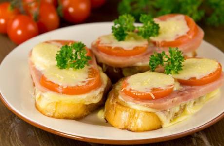 Sandwiches en el horno