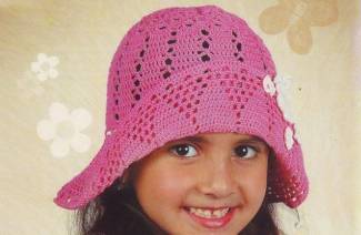 Chapeau panama en crochet pour filles