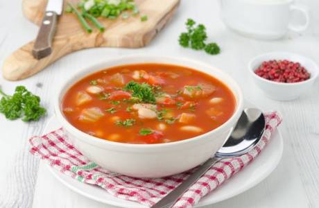 Sopa de mongetes en conserva
