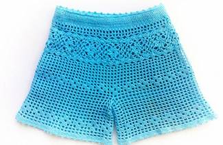 Short en crochet pour les filles