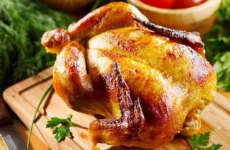 Frango assado no forno