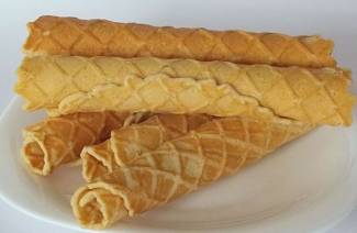 Waffle rolls recept