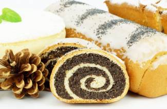 Rolo com sementes de papoula