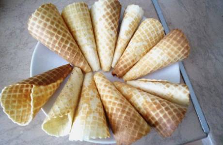 Waffles em um fabricante de waffle