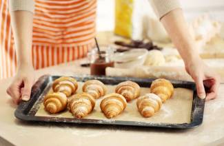 Croissants de massa folhada