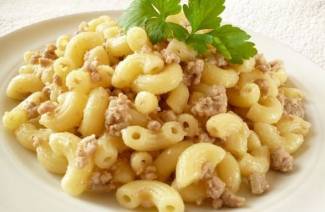 Macarrão da Marinha com carne picada