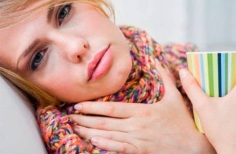 Temperatur mit Angina
