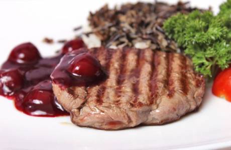 Cherry sauce for meat for the winter
