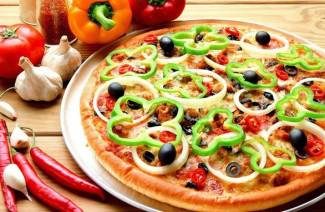 Pizza im Ofen