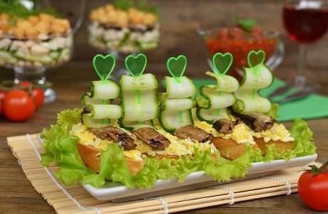Sandwiches với Sprats