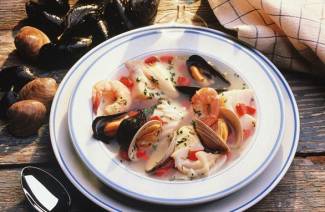 Sopa de frutos do mar
