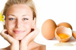 Hårmaske med egg