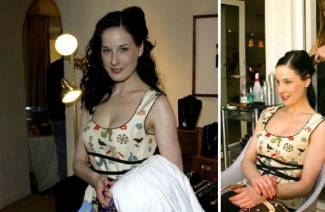Dita Von Teese โดยไม่ต้องแต่งหน้า