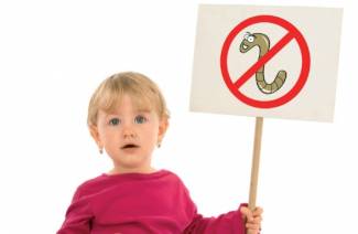 Tratamiento de gusanos en niños