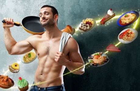 Régime alimentaire pour les hommes de l'abdomen