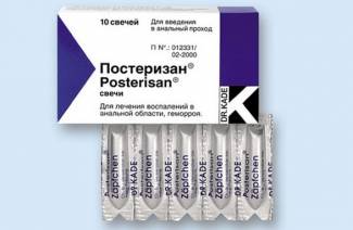 Kerzen Posterisan für Hämorrhoiden