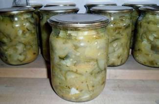 Salade de concombre pour l'hiver