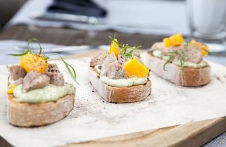 Sandwiches au foie de morue