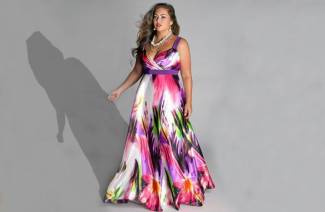 Longues robes pour femmes en surpoids