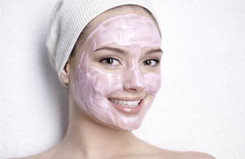 Masker med rose face oil