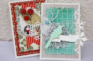 بطاقات عيد الميلاد DIY
