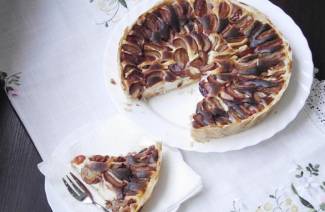 Plomme ostemasse kake
