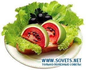 Sandwich con sandia