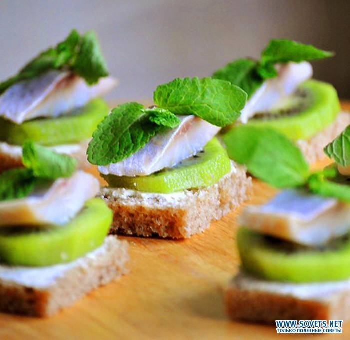 Arenque con Kiwi