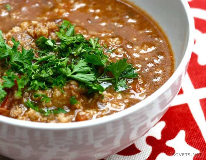 Charčo vegetariška sriuba