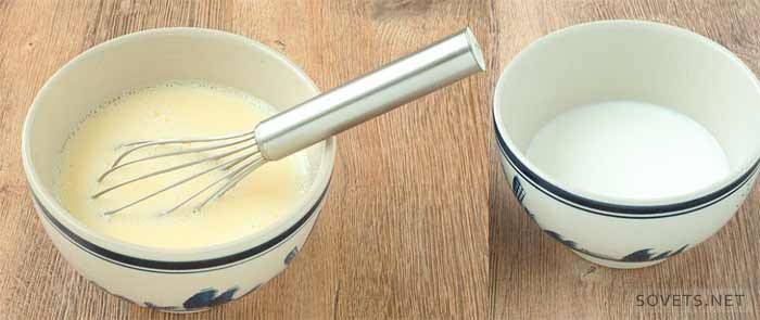 Agregue leche o kéfir